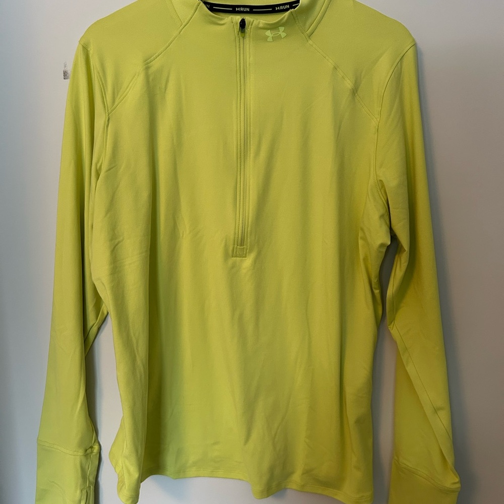 NWOT Under Armour Lime Green Long Sleeve Shirt